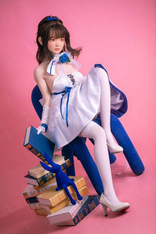 西瓜糖硅胶148cm-蓝白捧花